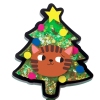 Cat on the Christmas tree