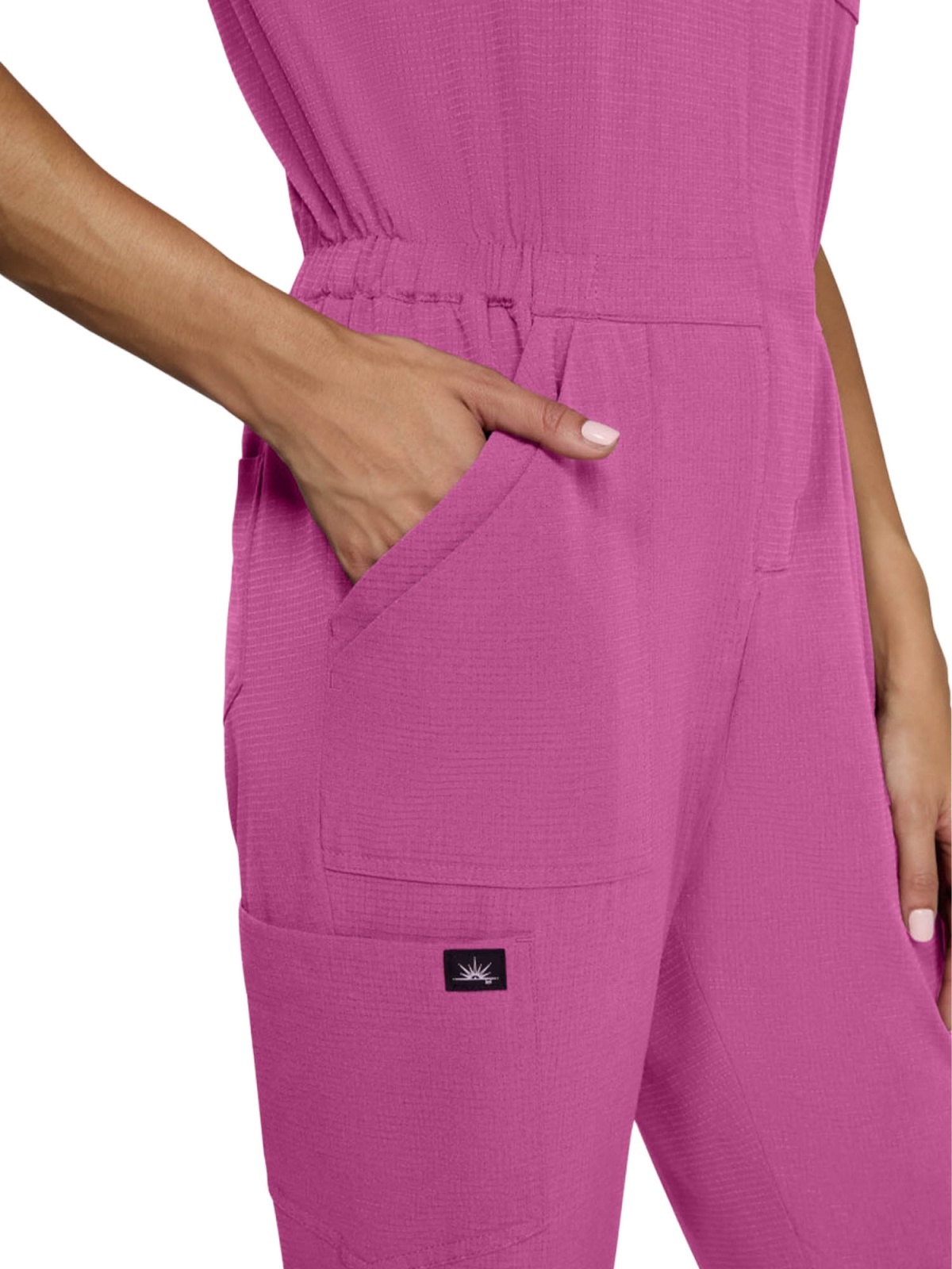 Medical jumpsuit for Women, Solis x Koi Anja Hibiscus